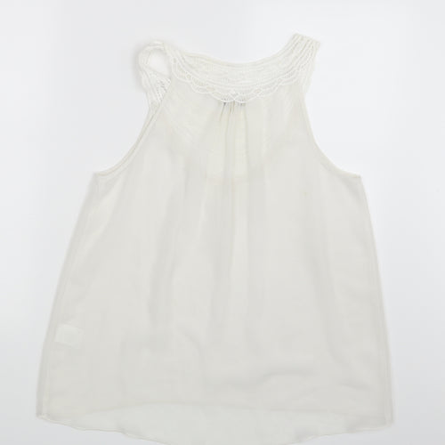 Papaya Womens Ivory   Basic Blouse Size 12
