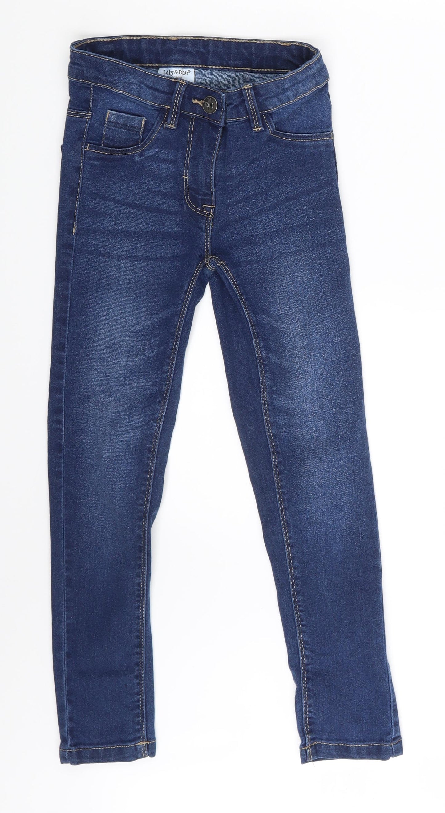 Lily & Dan Girls Blue   Skinny Jeans Size 7-8 Years