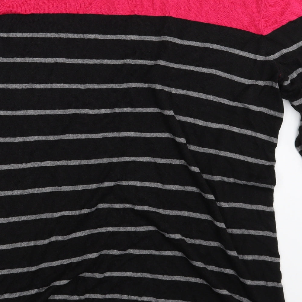 Love Knitwear Womens Multicoloured Striped  Pullover Sweatshirt Size 22
