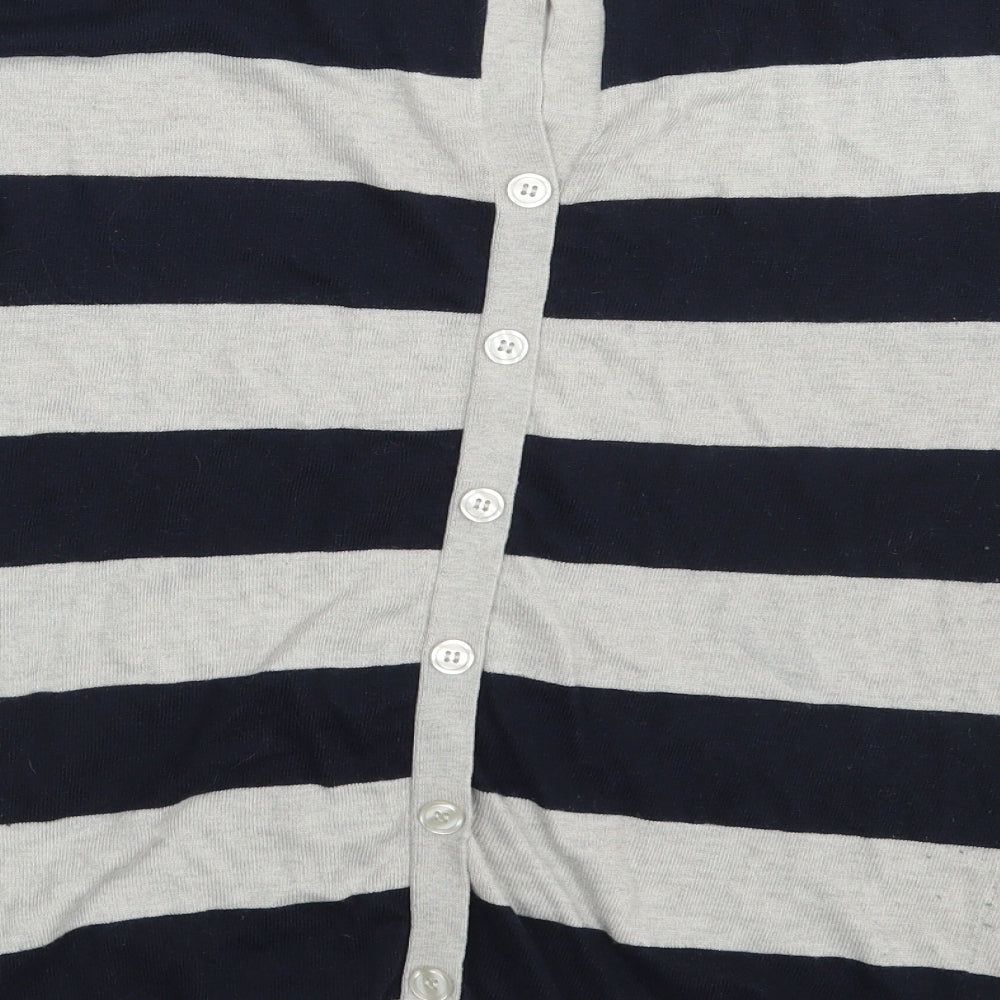 Oasis Womens Multicoloured Striped  Basic T-Shirt Size M