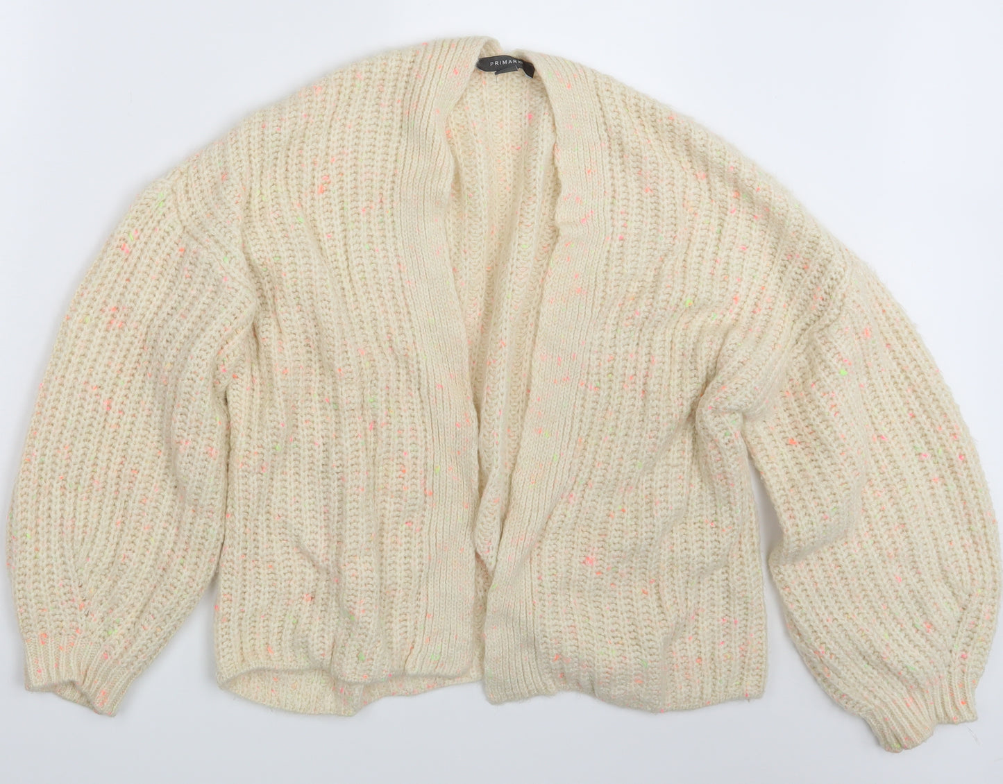 Primark Womens Ivory   Cardigan Jumper Size 14