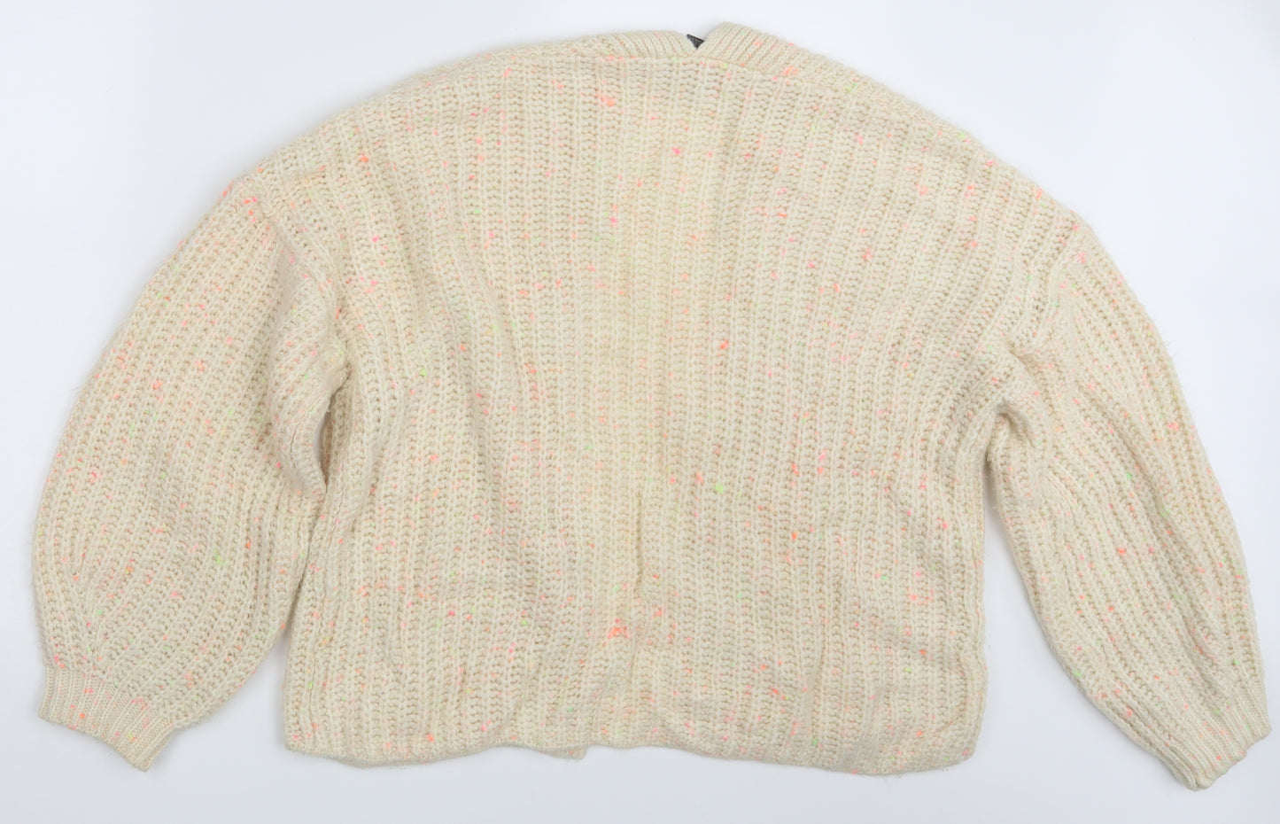 Primark Womens Ivory   Cardigan Jumper Size 14