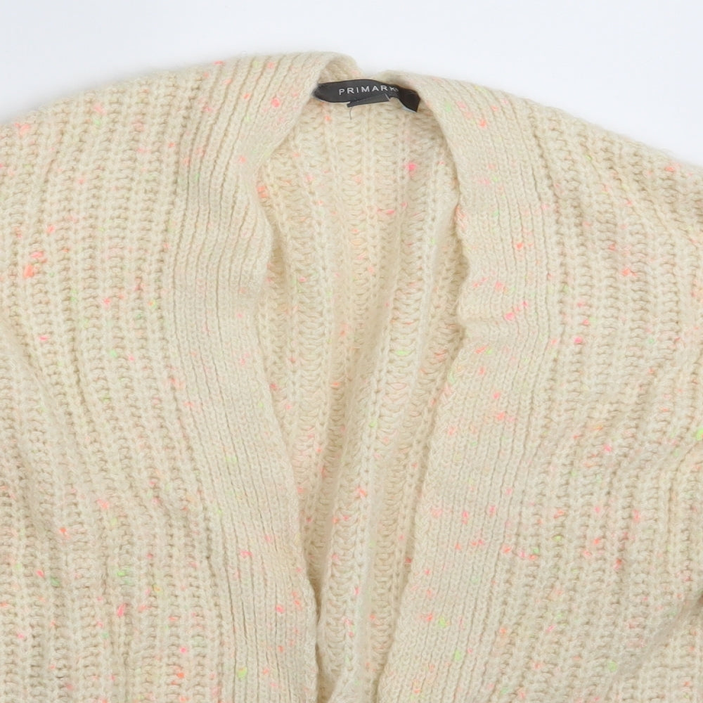 Primark Womens Ivory   Cardigan Jumper Size 14