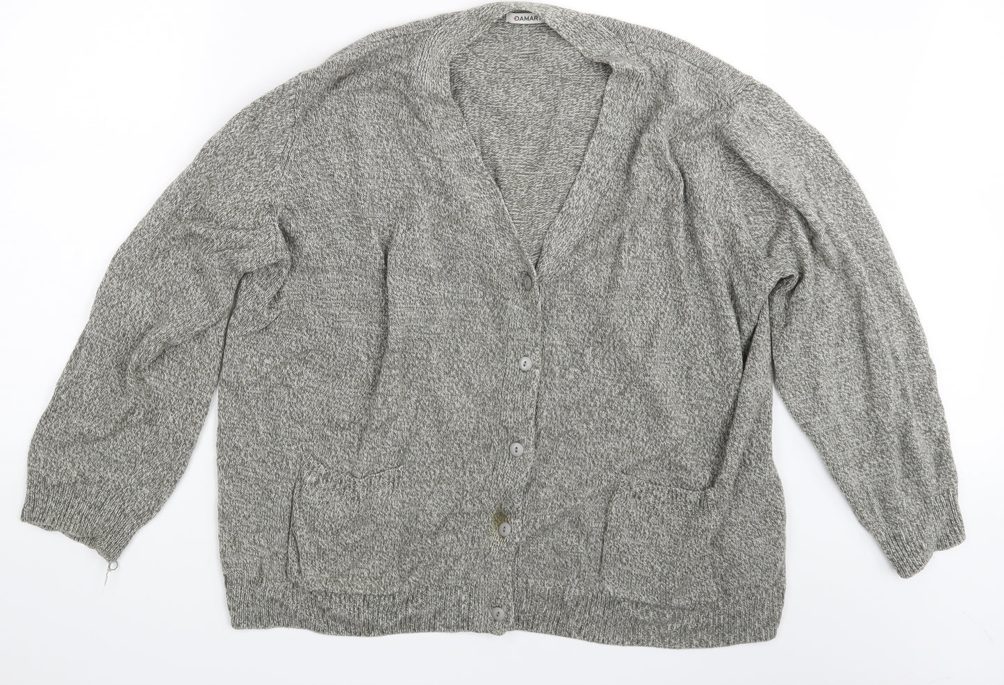 Damart Womens Grey   Cardigan Jumper Size 26