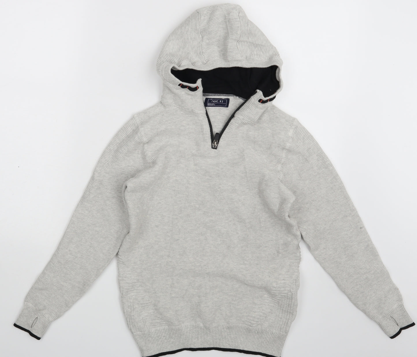 NEXT Boys Grey   Pullover Hoodie Size 12 Years