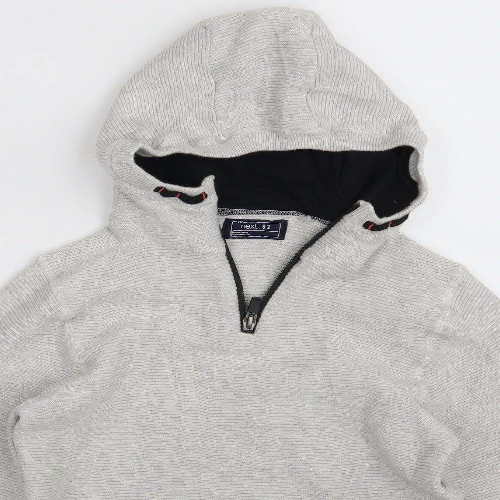 NEXT Boys Grey   Pullover Hoodie Size 12 Years