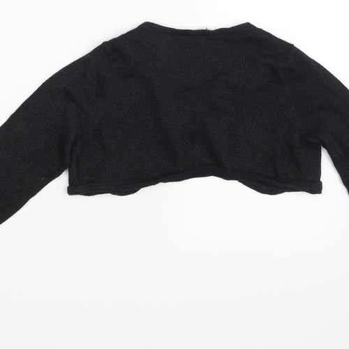 H&M Girls Black   Basic Blouse Size 8-9 Years