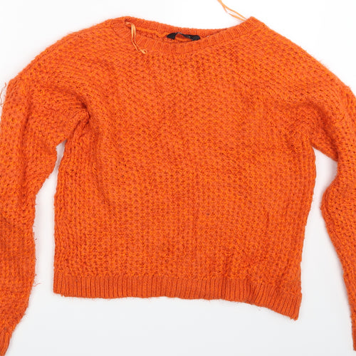 New Look Womens Orange   Pullover Jumper Size 12