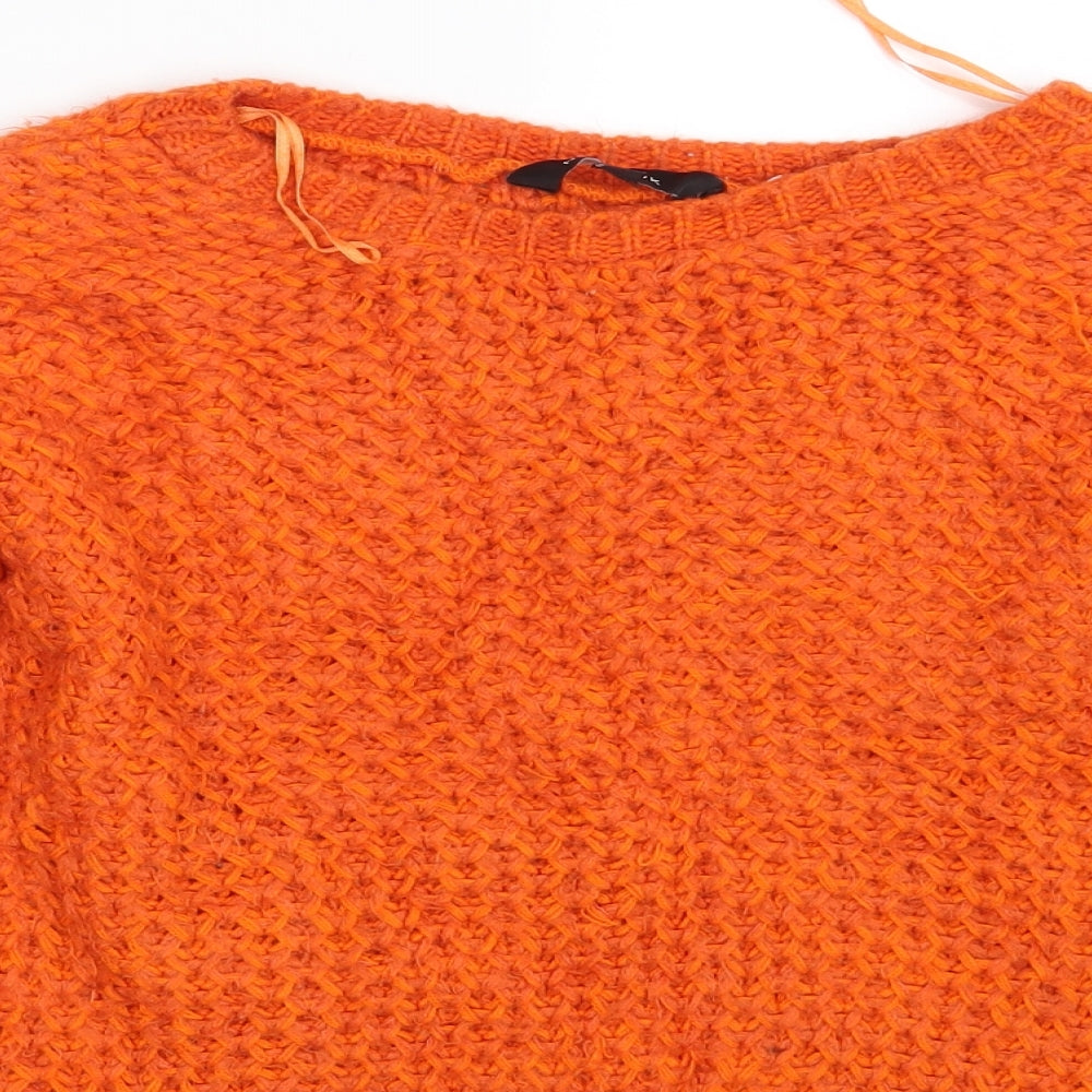 New Look Womens Orange   Pullover Jumper Size 12