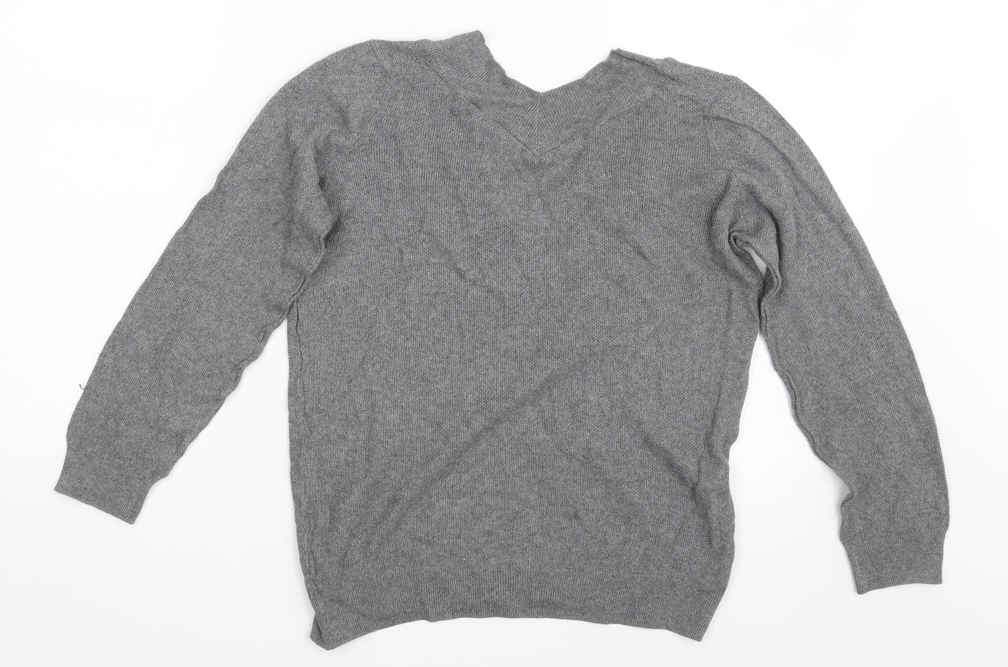 Lara Knit Womens Grey   Pullover Sweatshirt Size M