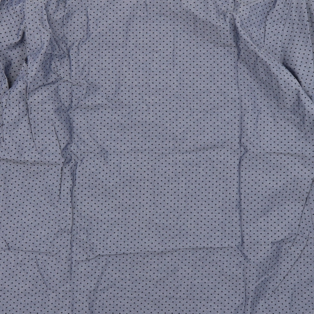 ASOS Mens Blue Polka Dot   Button-Up Size M