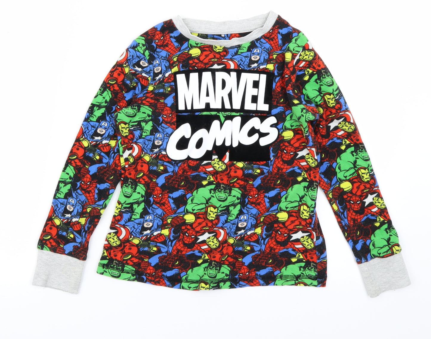 George Boys Grey   Basic T-Shirt Size 7-8 Years  - Marvel Comics