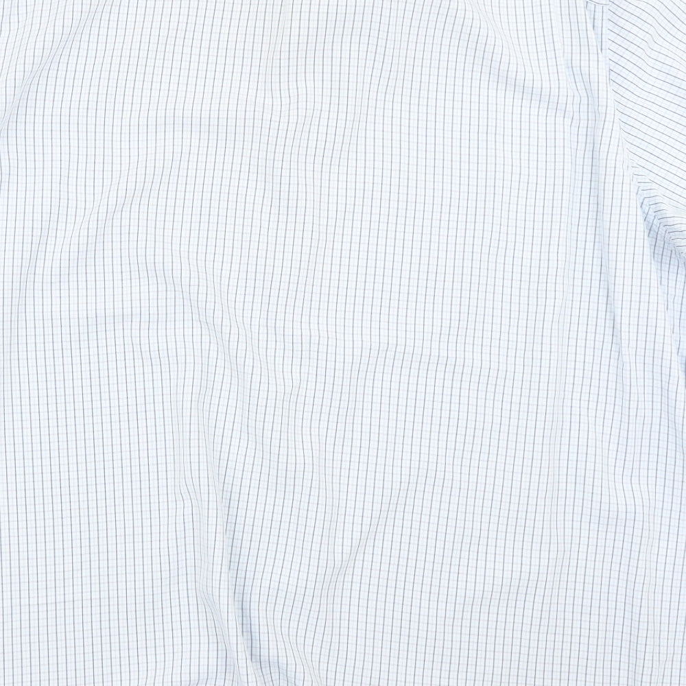 Autograph Mens Blue Check   Button-Up Size XL