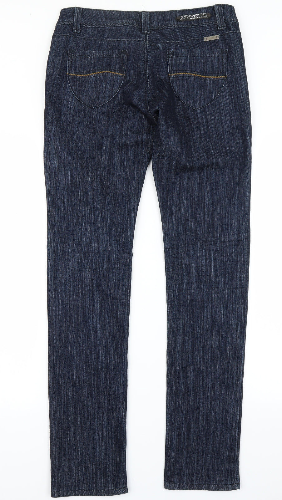 Dolce & Rosa Womens Blue  Denim Straight Jeans Size 12 L31 in