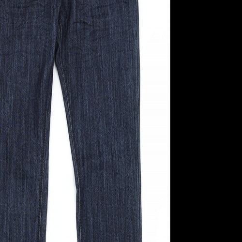 Dolce & Rosa Womens Blue  Denim Straight Jeans Size 12 L31 in