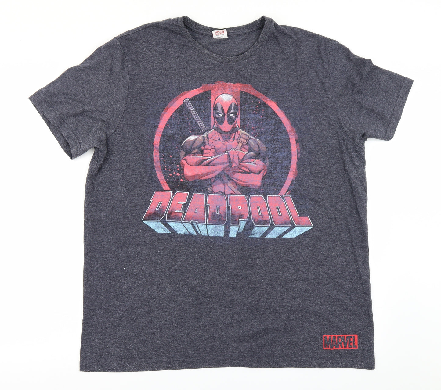 George Mens Blue    T-Shirt Size XL  - Deadpool