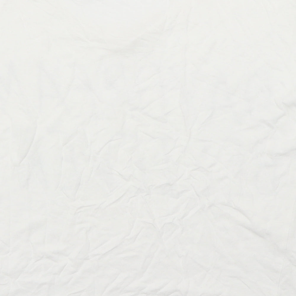 ICHI Womens White   Cropped T-Shirt Size M