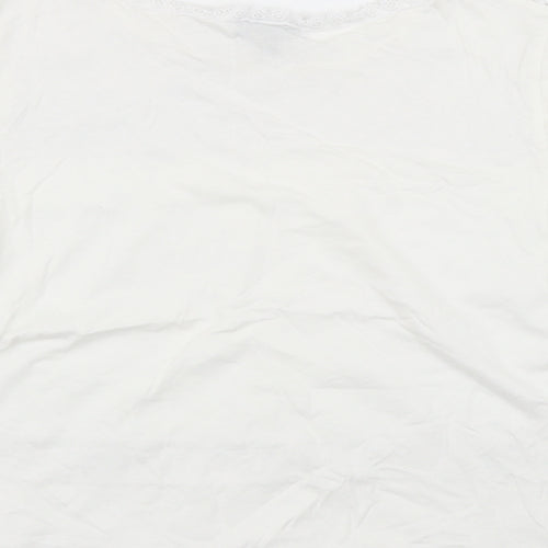 Topshop Womens White   Basic T-Shirt Size 10