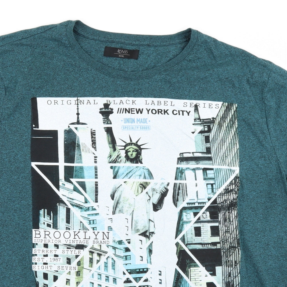 ACW 85 Mens Green    T-Shirt Size 3XL