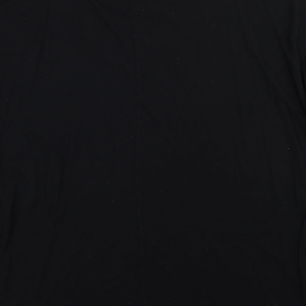 Yours Womens Black   Basic T-Shirt Size 26
