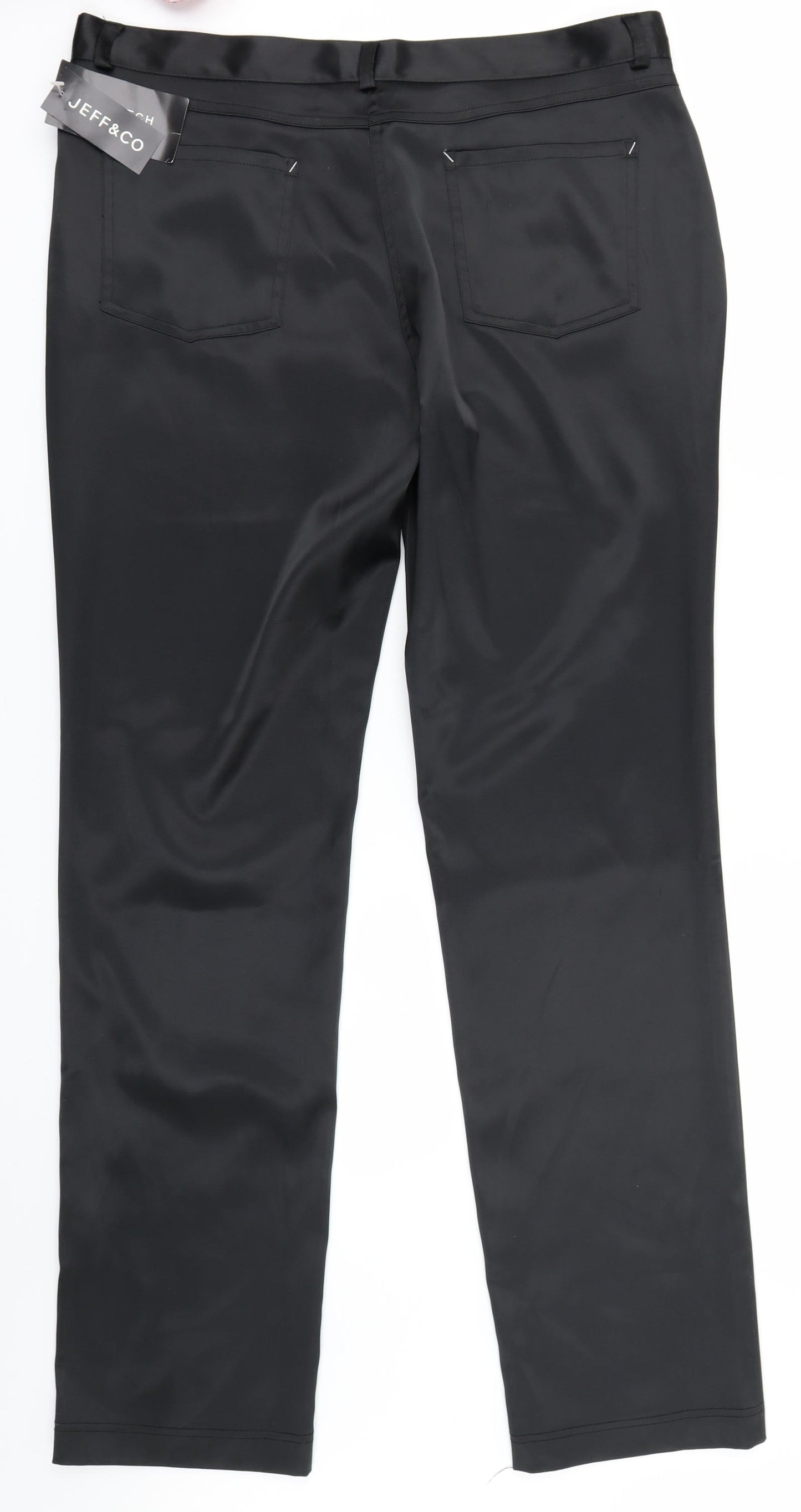 Jeff & Co Womens Black   Trousers  Size 14 L29 in