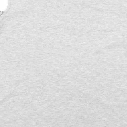 Papaya Womens Grey   Basic T-Shirt Size 16  - cold shoulder