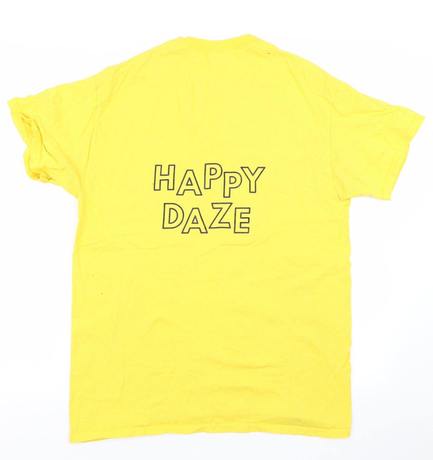 Face Clothing Mens Yellow    T-Shirt Size M