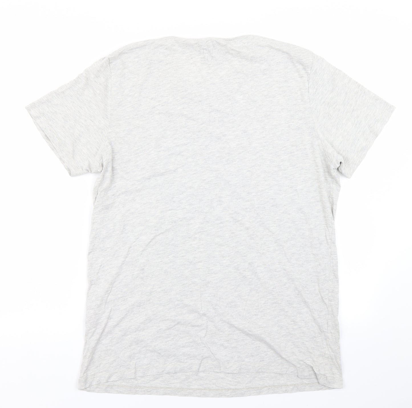 JACK & JONES Mens Grey    T-Shirt Size L