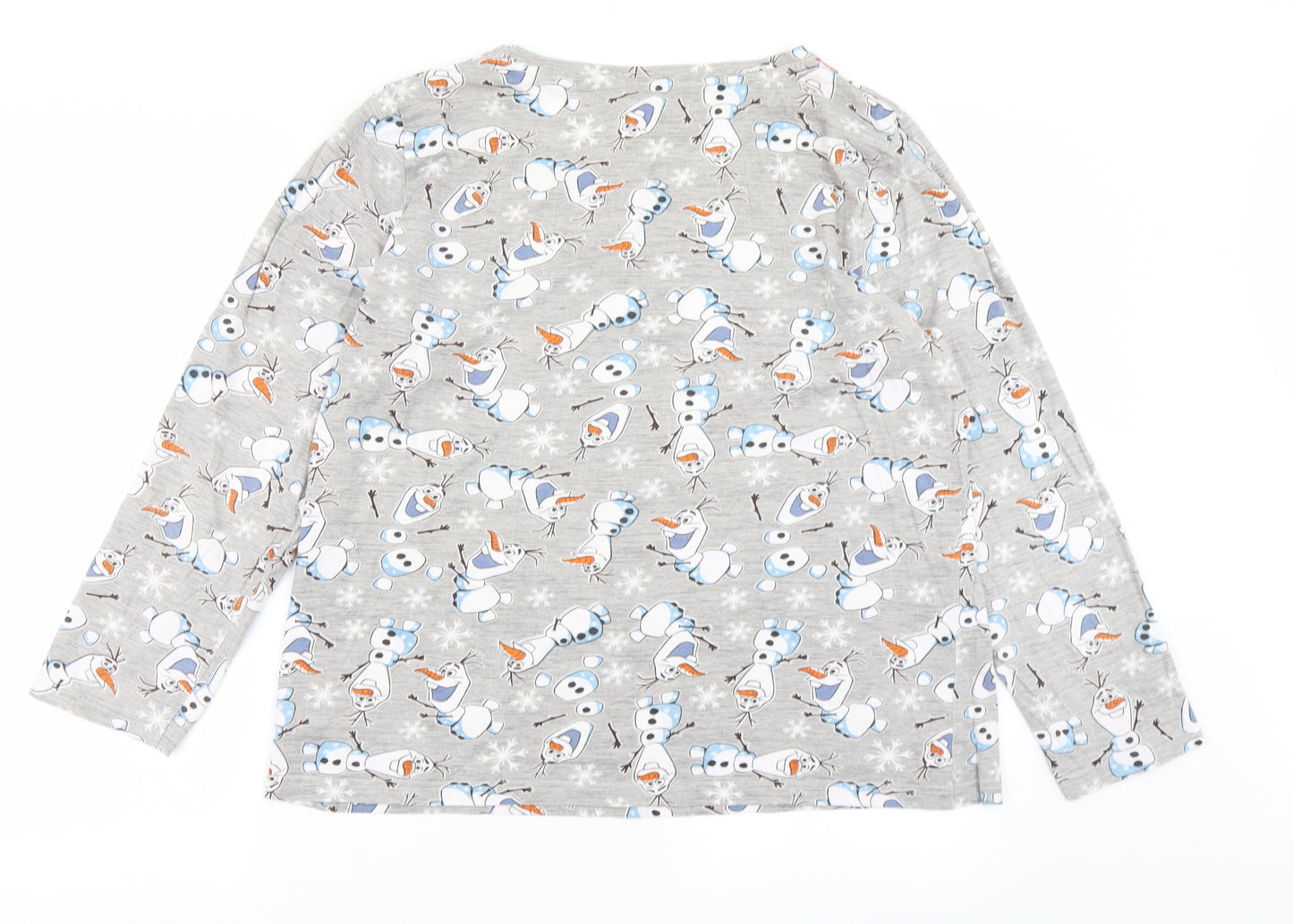 TU Womens Grey   Basic T-Shirt Size 16  - Frozen Olaf