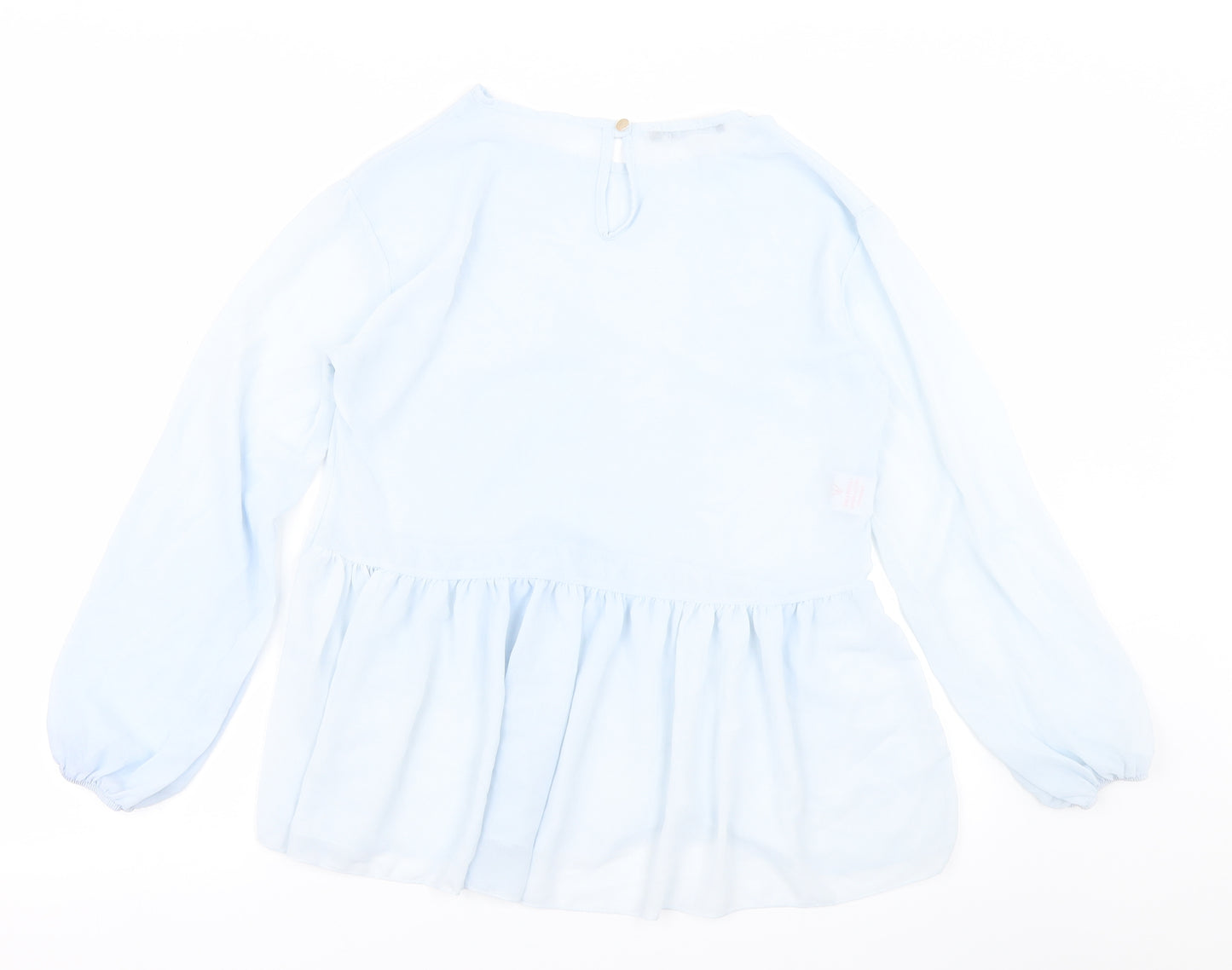 Boohoo Womens Blue   Basic Blouse Size 6