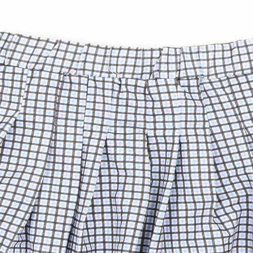 Primark Girls Blue Check  Pleated Skirt Size 11-12 Years