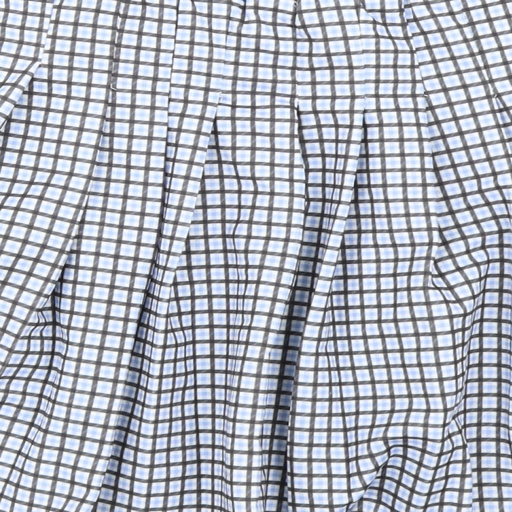 Primark Girls Blue Check  Pleated Skirt Size 11-12 Years