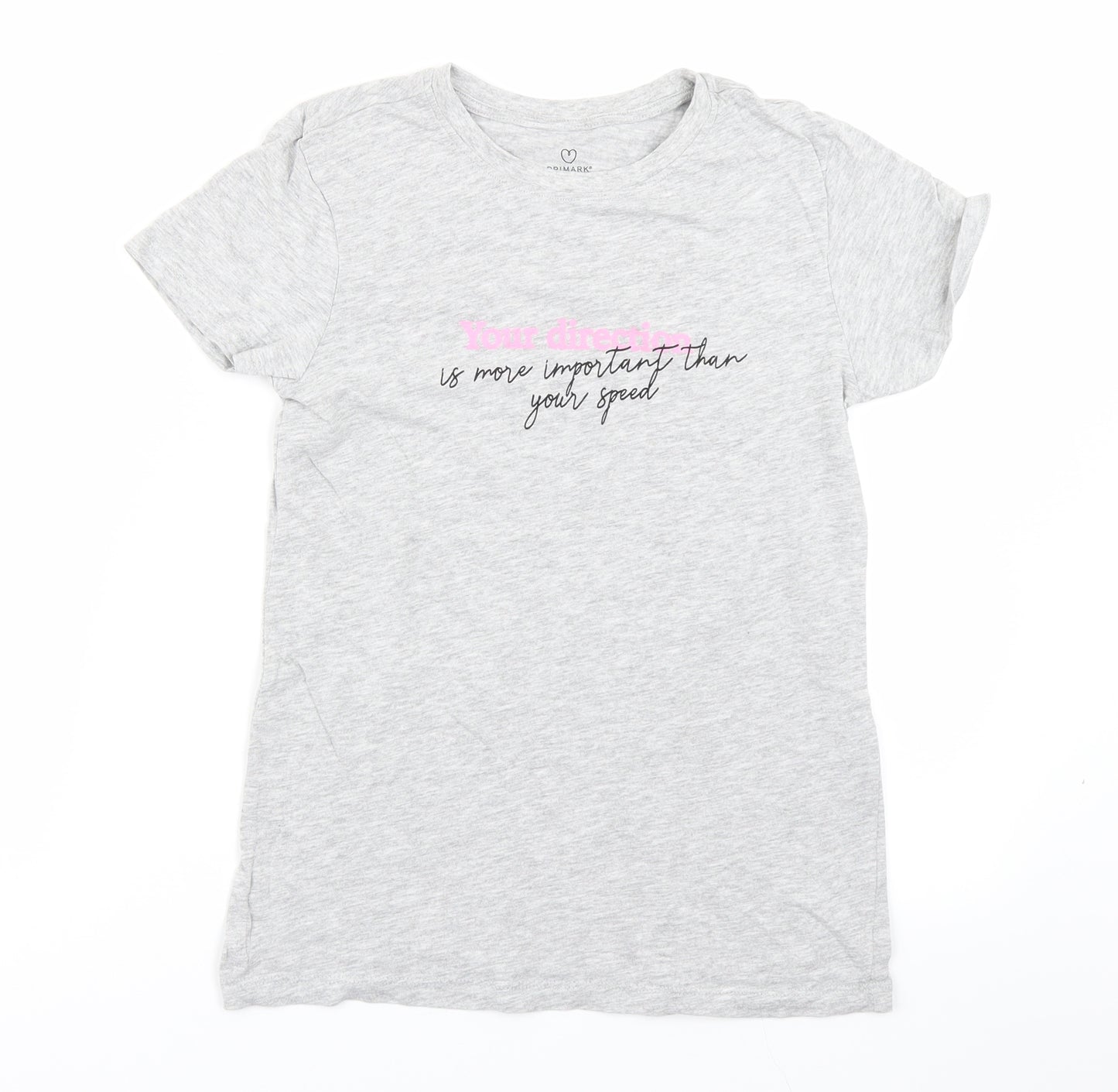 Primark Womens Grey   Basic T-Shirt Size 2XS