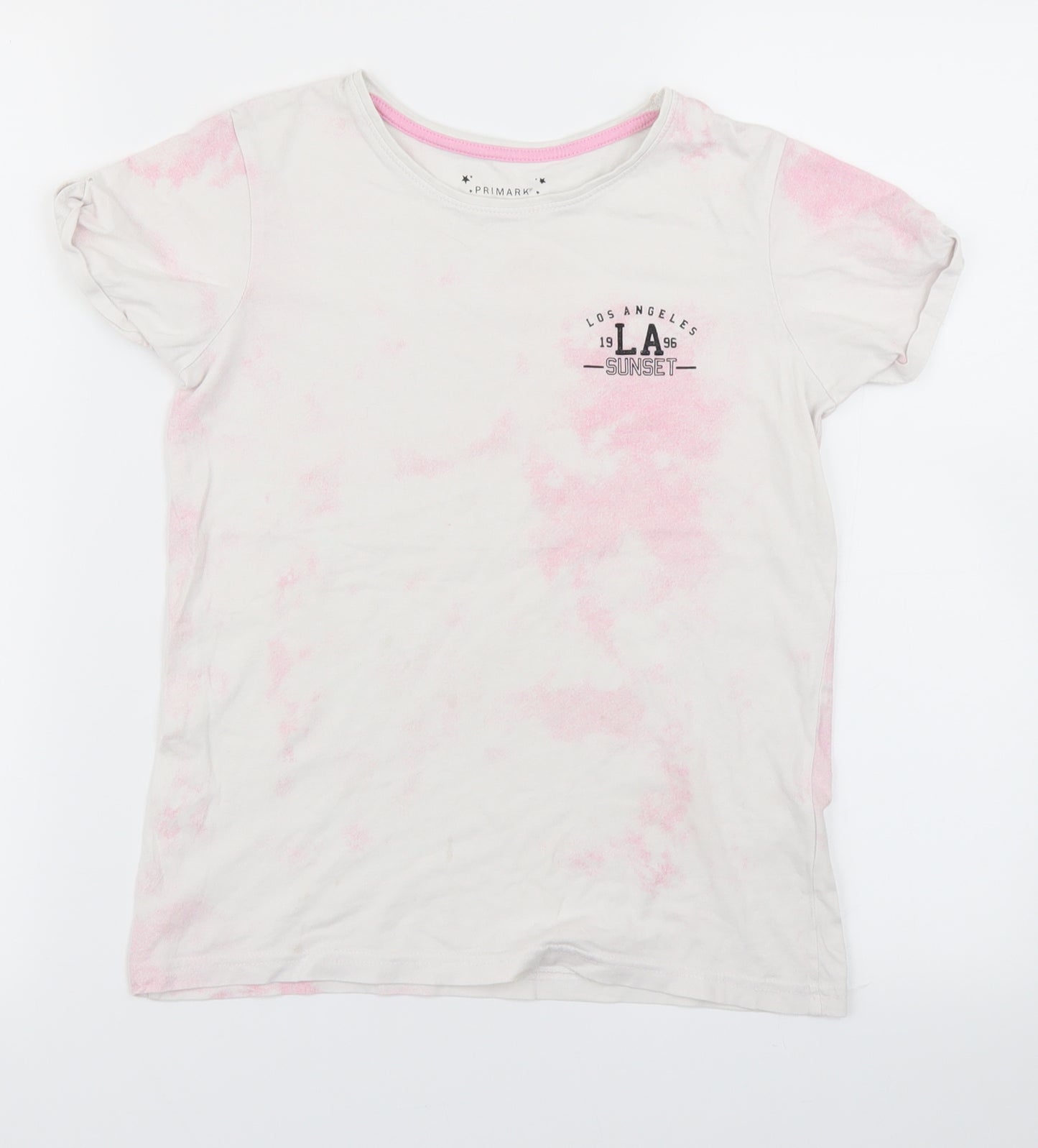 Primark Girls Pink   Basic T-Shirt Size 11-12 Years