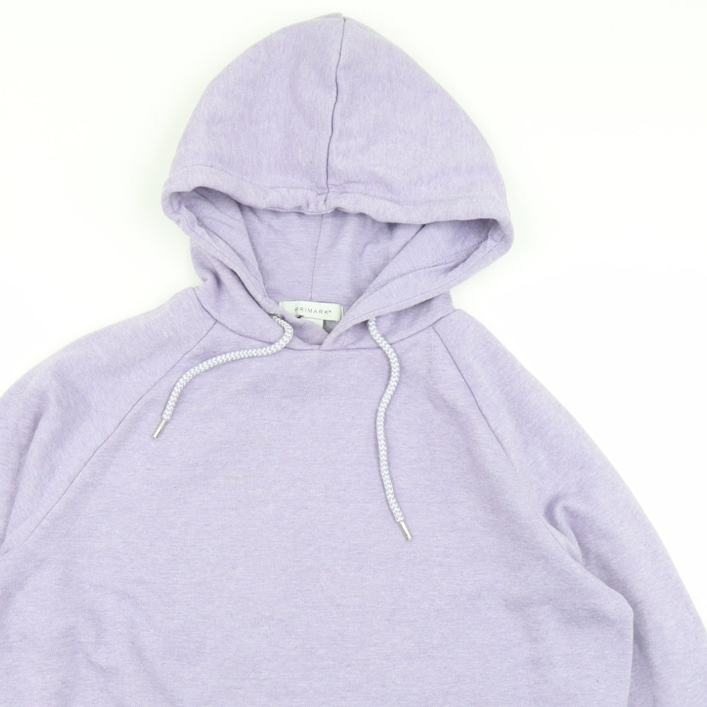 Primark Womens Purple   Pullover Hoodie Size S  - Cropped