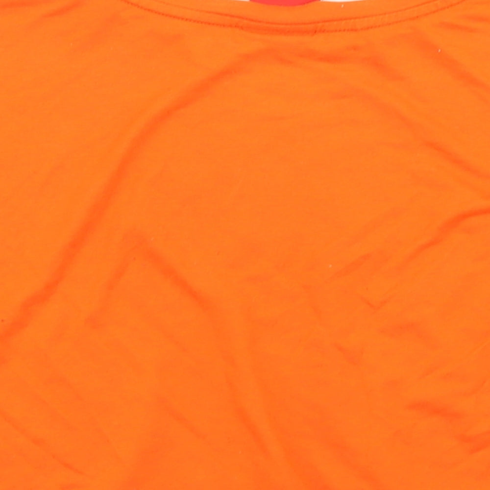 Nike Womens Orange   Cropped T-Shirt Size S