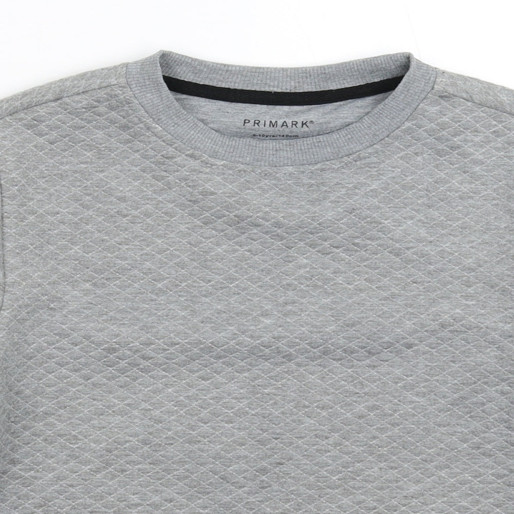 Primark Boys Grey   Pullover Sweatshirt Size 9-10 Years