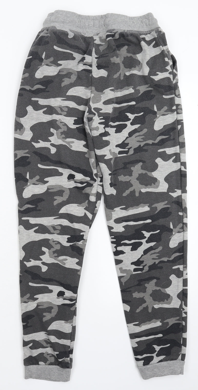 Primark Boys Grey Camouflage  Jogger Trousers Size 13-14 Years