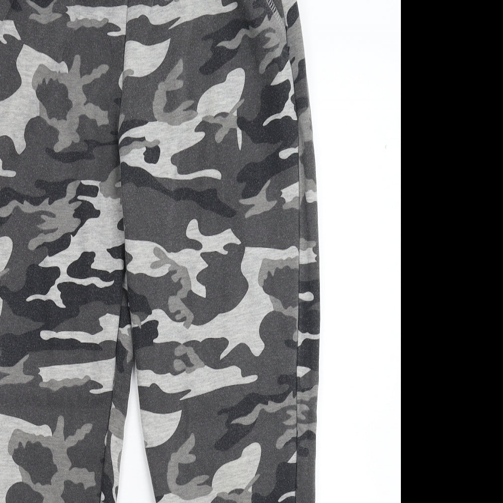 Primark Boys Grey Camouflage  Jogger Trousers Size 13-14 Years