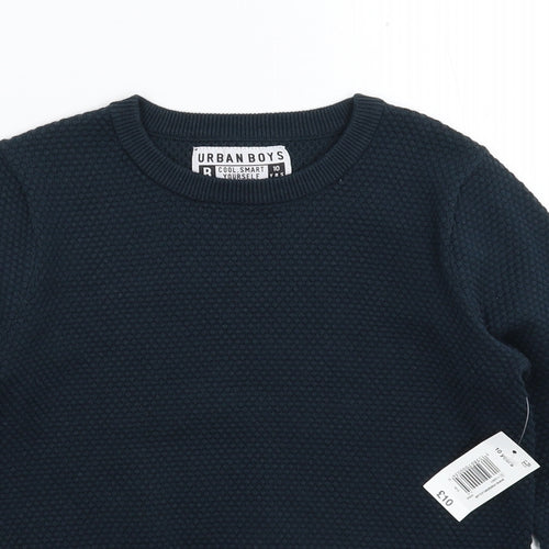 Urban Boys Boys Blue   Pullover Jumper Size 10 Years