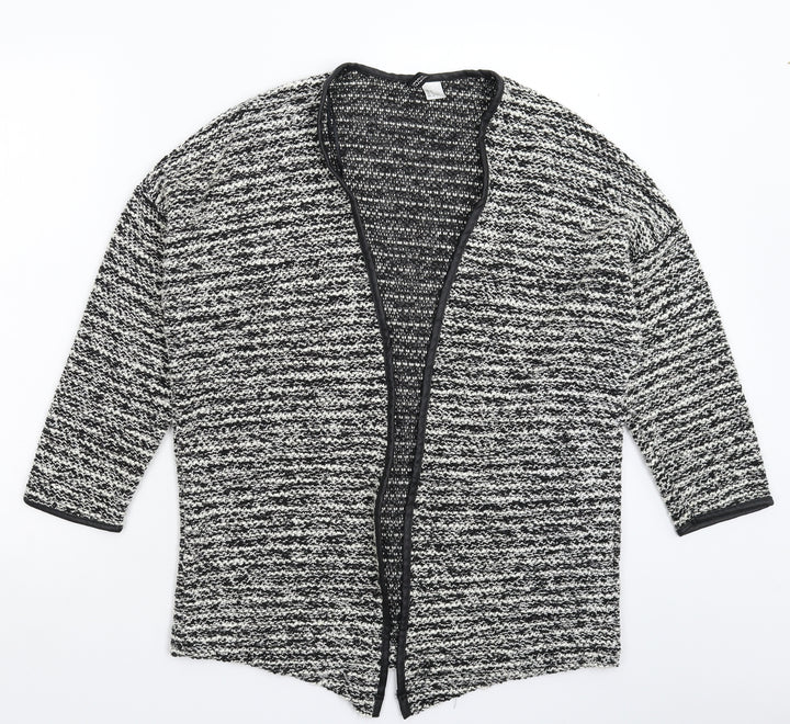 Divided Womens Grey Knit Jacket Coatigan Size M