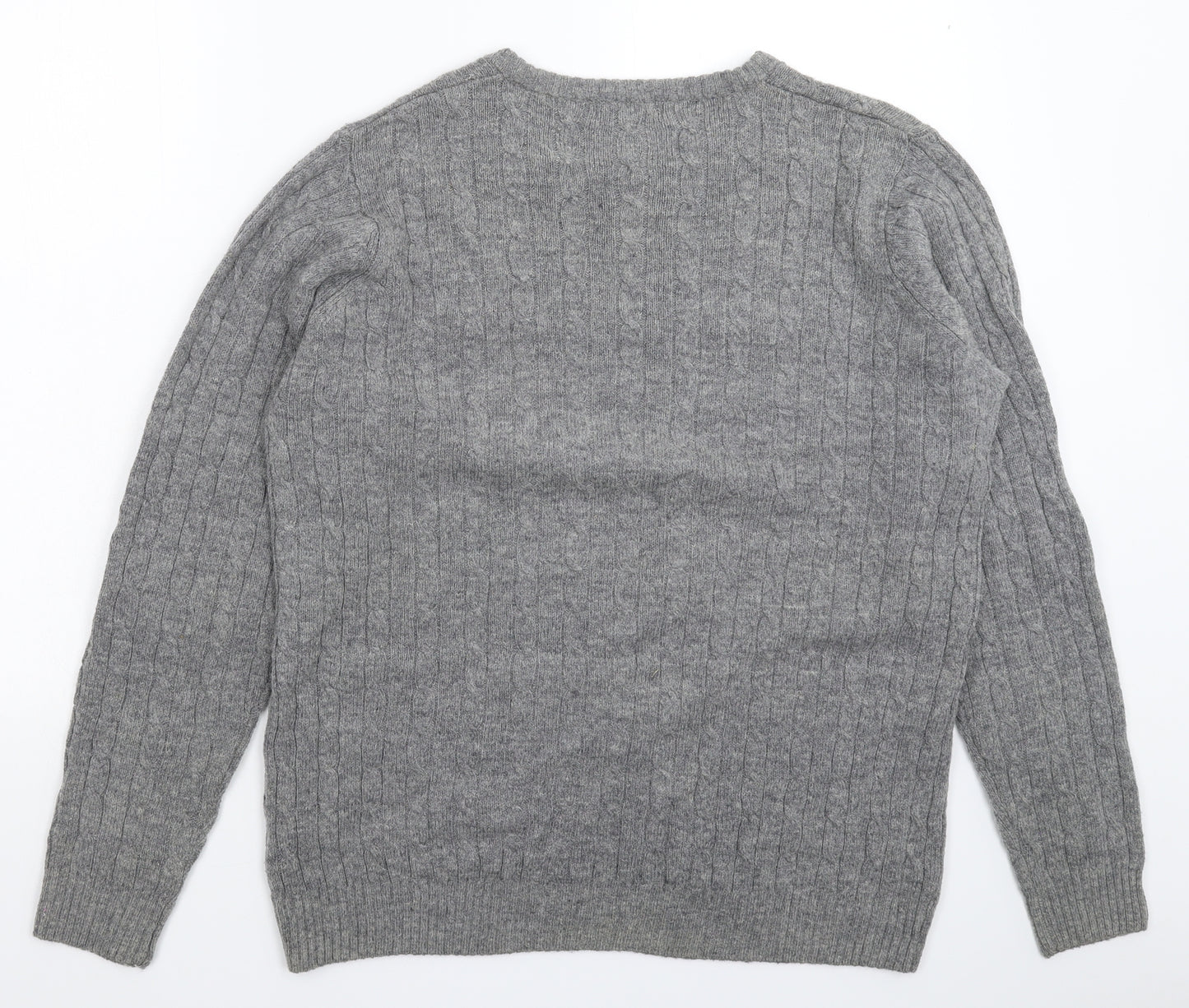 James Pringle Mens Grey  Knit Pullover Jumper Size M