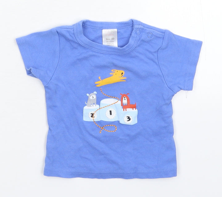 Ollie's Place Baby Blue Basic T-Shirt Size 6-9 Months