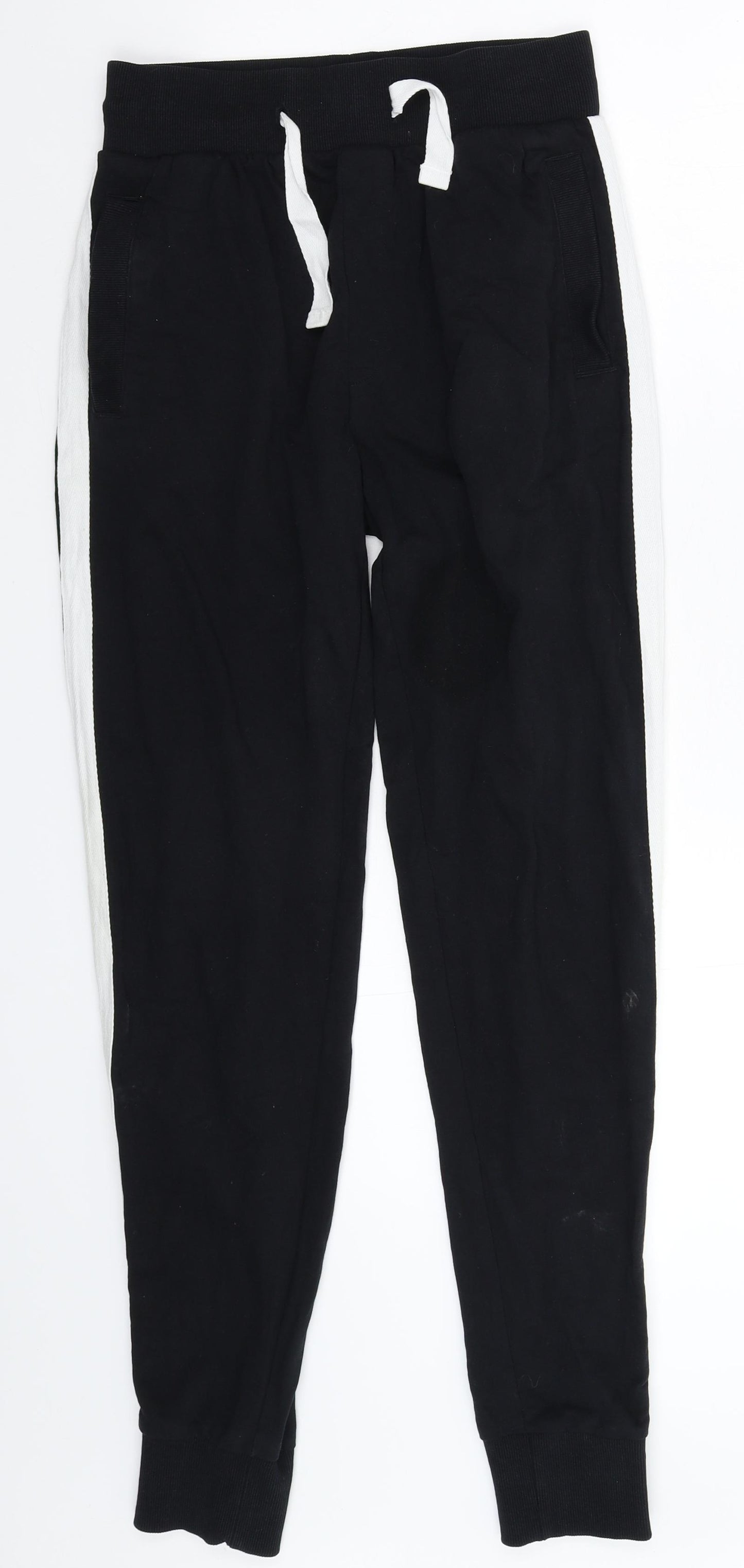 F&F Mens Black   Jogger Trousers Size S L30 in