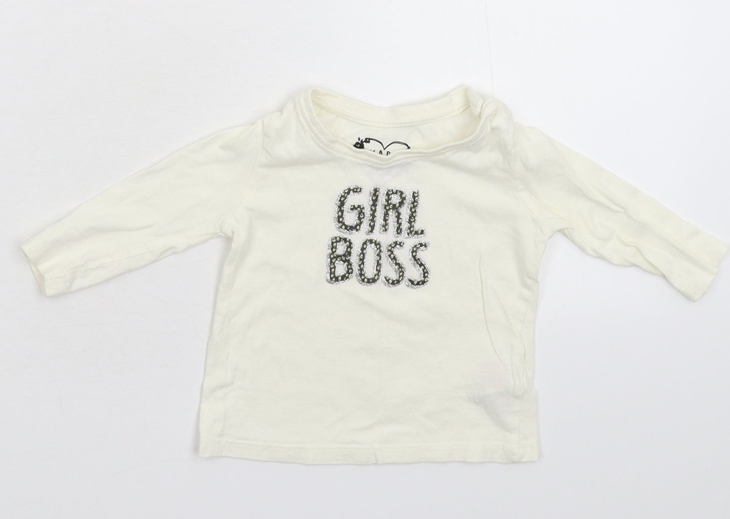 Primark Baby White   Basic T-Shirt Size 3-6 Months