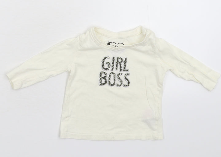 Primark Baby White   Basic T-Shirt Size 3-6 Months