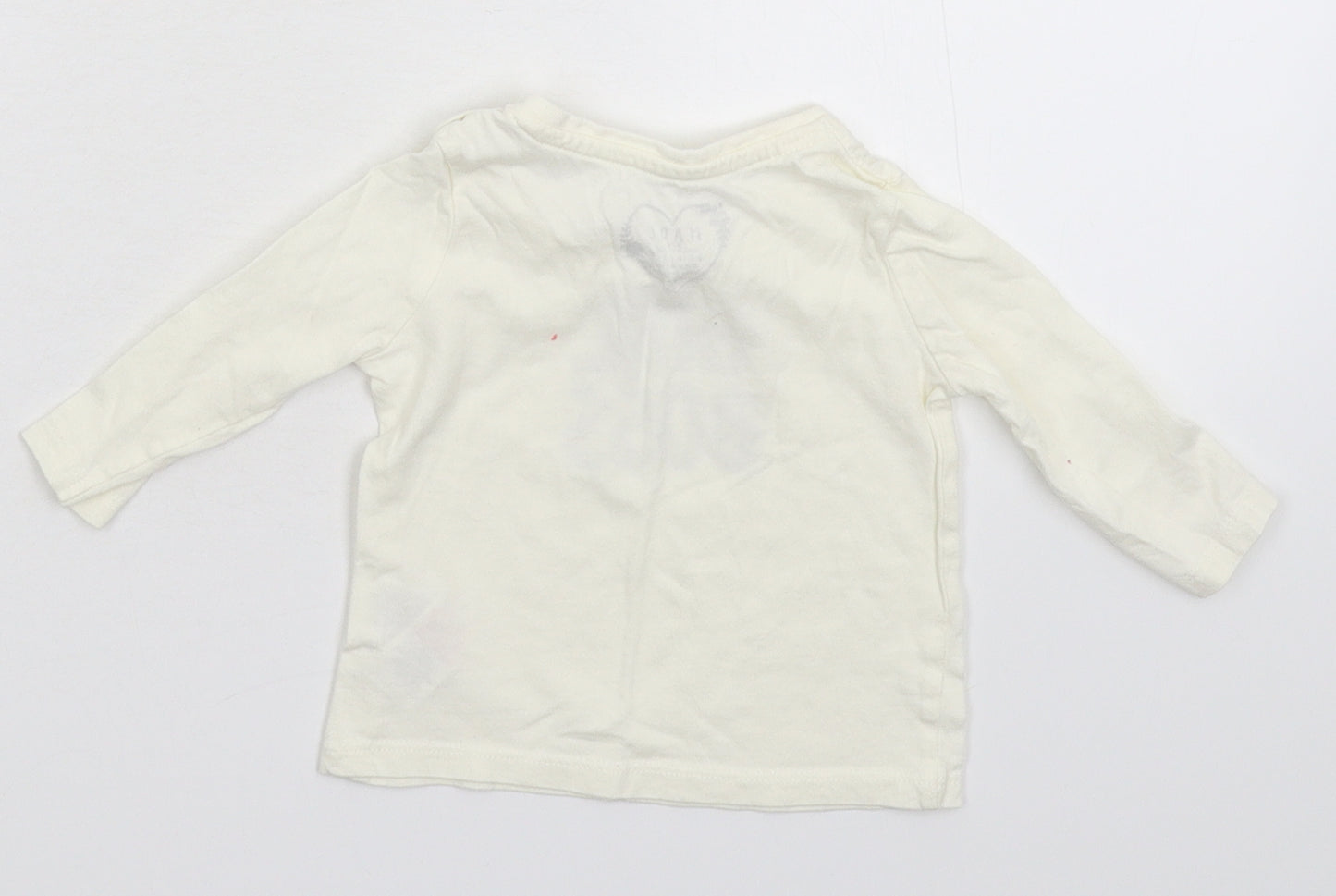 Primark Baby White   Basic T-Shirt Size 3-6 Months
