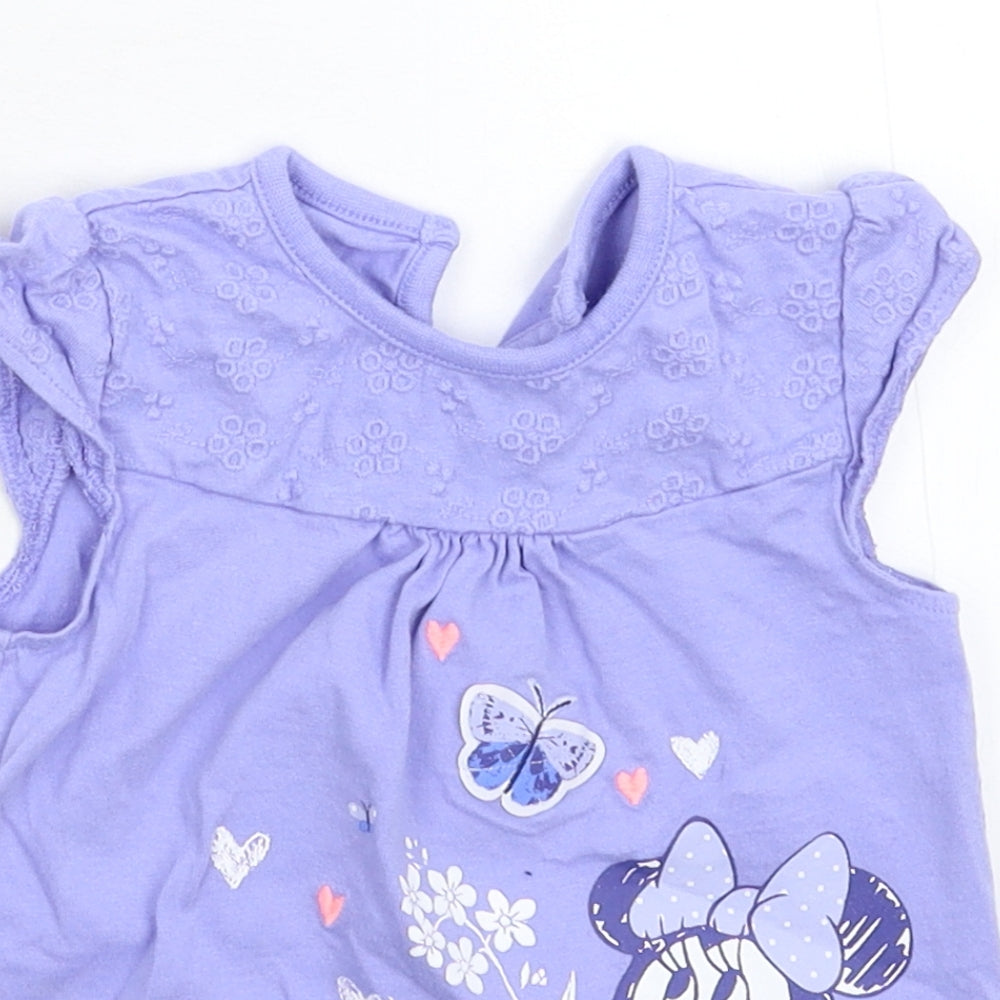 George Baby Purple   Basic T-Shirt Size 9-12 Months