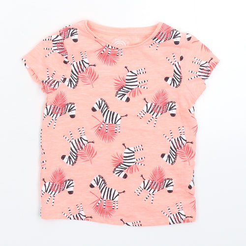 F&F Girls Pink   Basic T-Shirt Size 18-24 Months