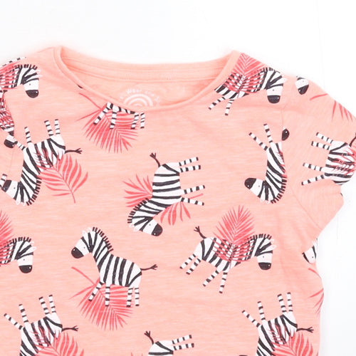F&F Girls Pink   Basic T-Shirt Size 18-24 Months